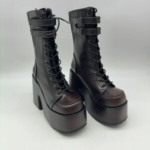 Demonia Goth Punk Calf Boot